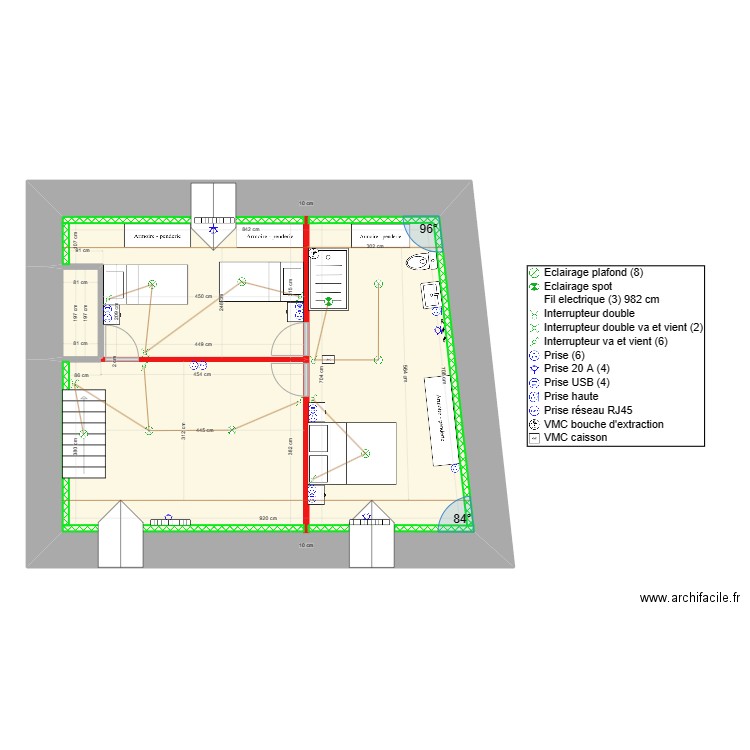 MERGNAT Etage Elec. Plan de 0 pièce et 0 m2