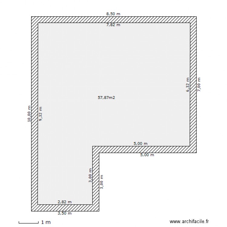 Plan Brut. Plan de 0 pièce et 0 m2