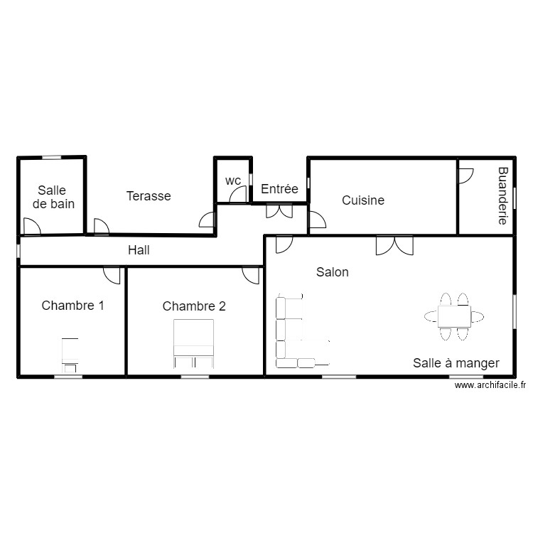 4TQ UNI2. Plan de 8 pièces et 272 m2