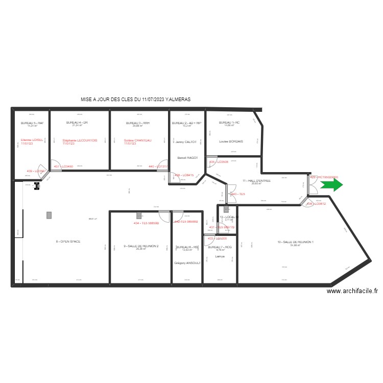 LADAPT DR. Plan de 12 pièces et 303 m2