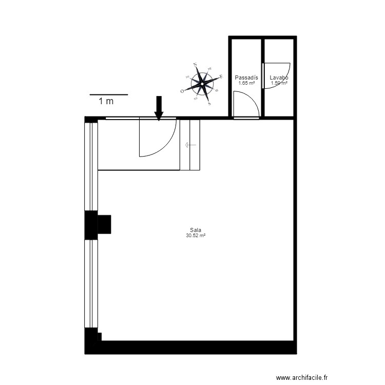 LOCAL ARANS ORDINO. Plan de 0 pièce et 0 m2