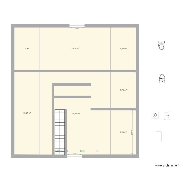 1 ER LE PIN. Plan de 0 pièce et 0 m2