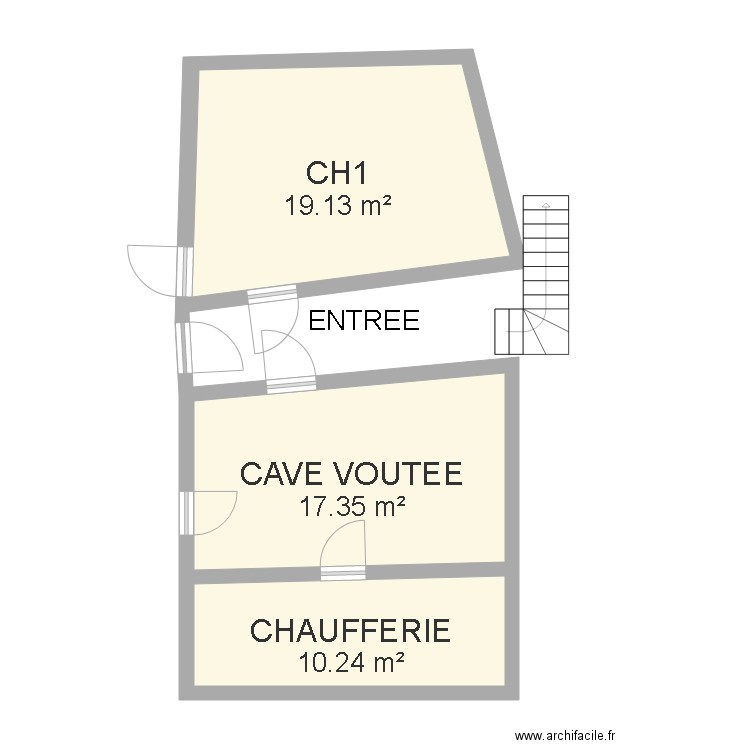 REZ DE JARDIN . Plan de 0 pièce et 0 m2
