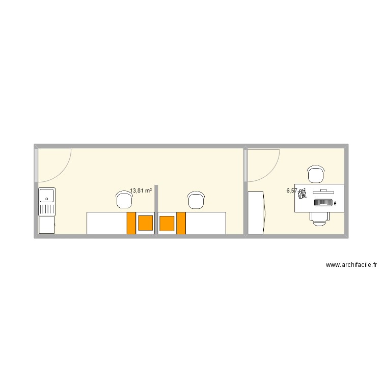Infirmerie La Souterraine. Plan de 0 pièce et 0 m2
