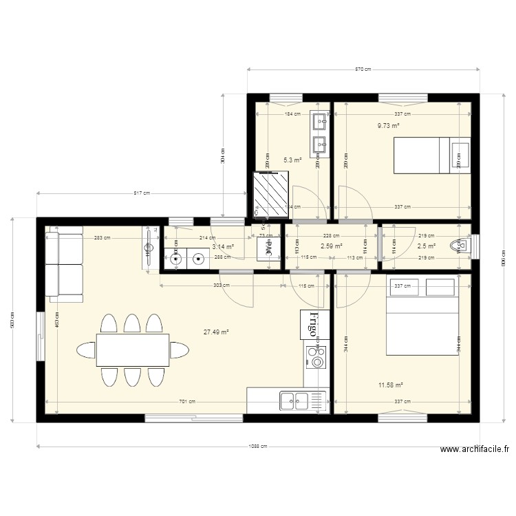 plan 1 maison. Plan de 0 pièce et 0 m2