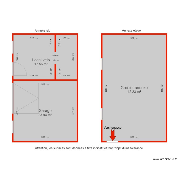 BI 6142 Annexes côtées. Plan de 0 pièce et 0 m2