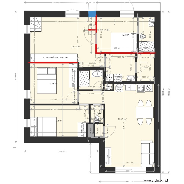 nao REZ DE CHAUSSE bis. Plan de 0 pièce et 0 m2