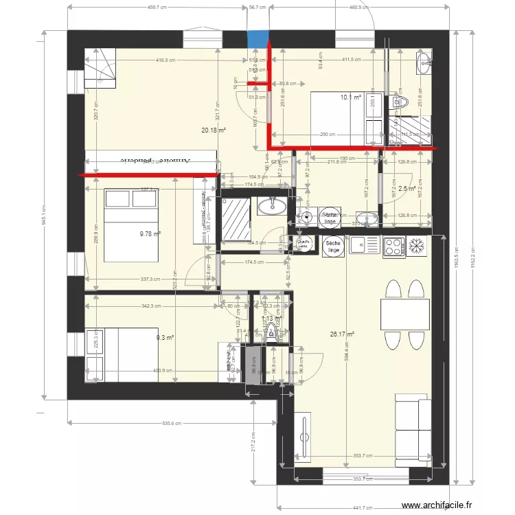 nao REZ DE CHAUSSE bis. Plan de nao REZ DE CHAUSSE bis. Plan de