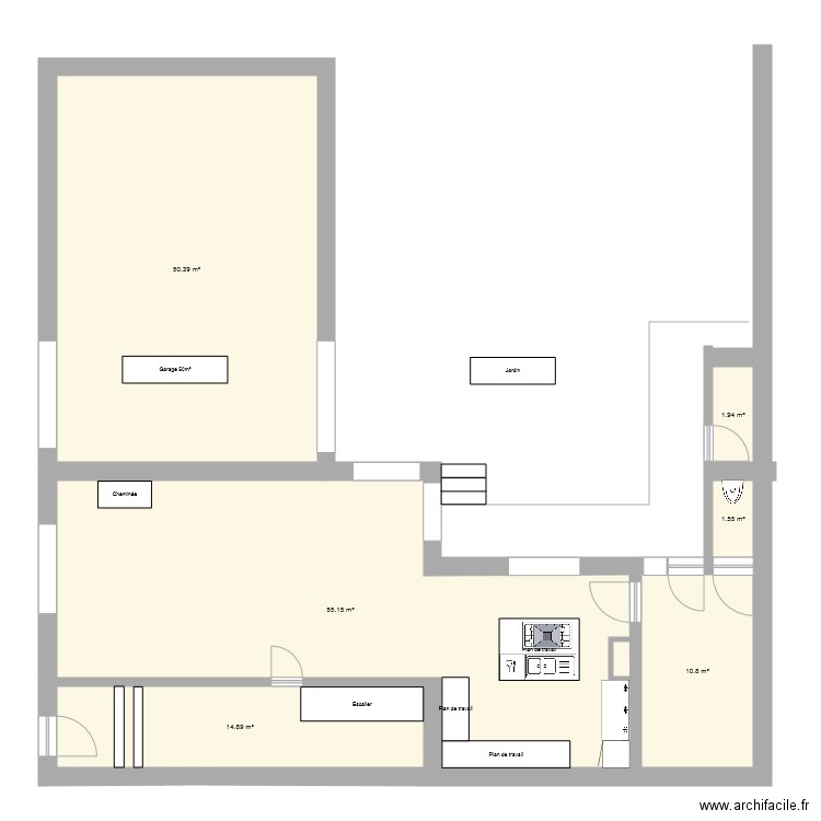 Rdc Projet D. Plan de 0 pièce et 0 m2