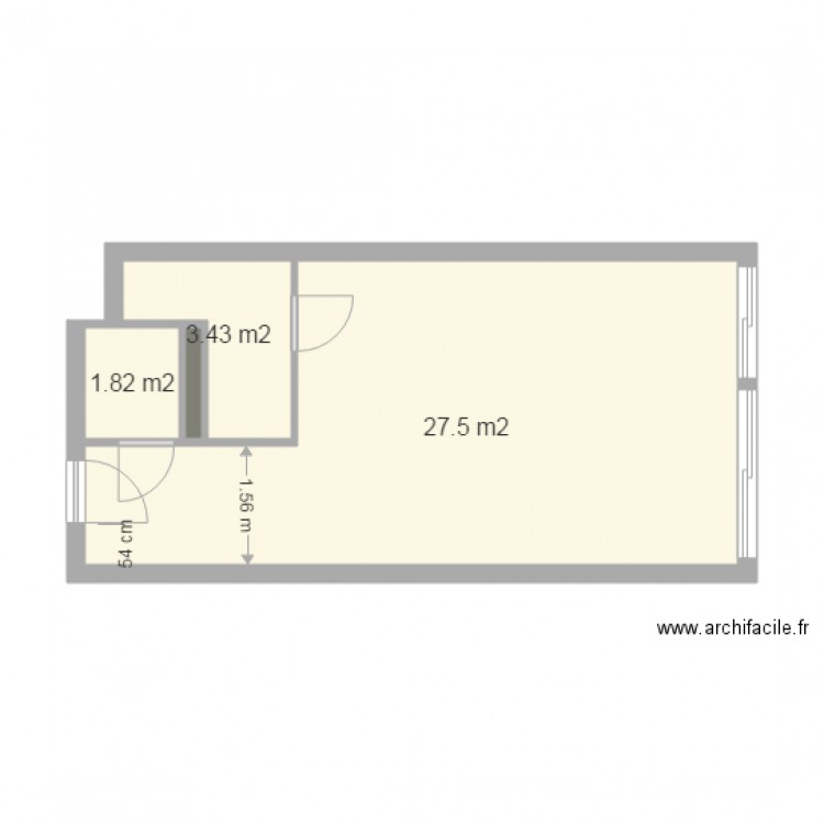 palmosa studio 4. Plan de 0 pièce et 0 m2