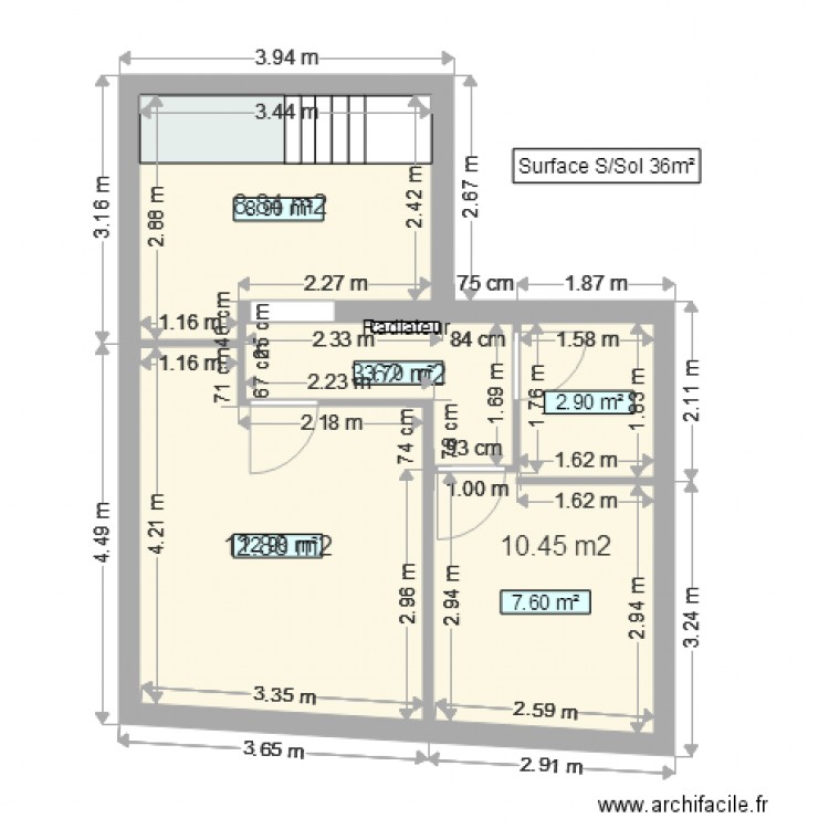 MagasinSousSol. Plan de 0 pièce et 0 m2