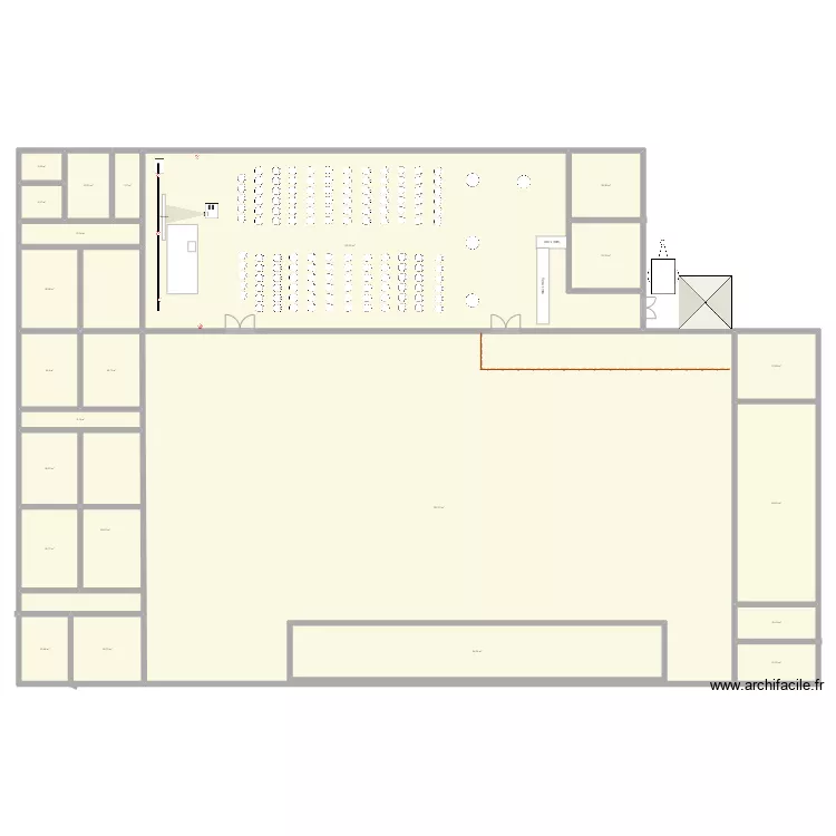 salle des sports. Plan de 