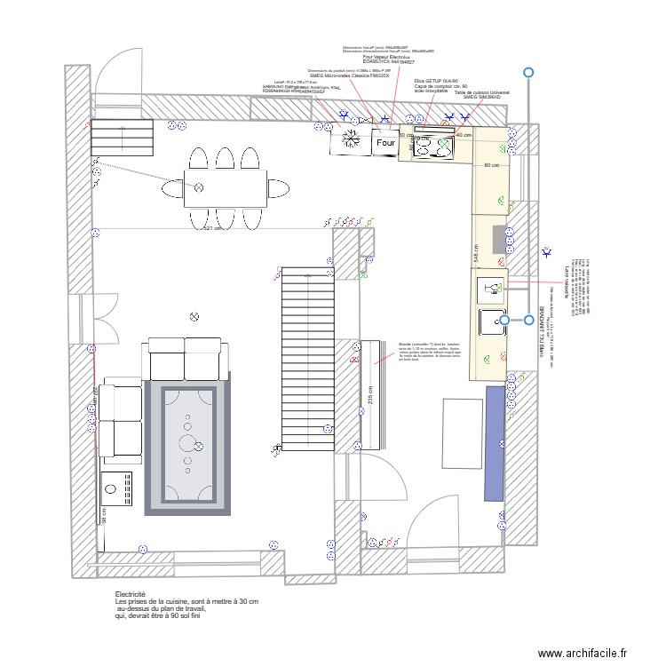 Cuisine_Marsanne agencement. Plan de 0 pièce et 0 m2