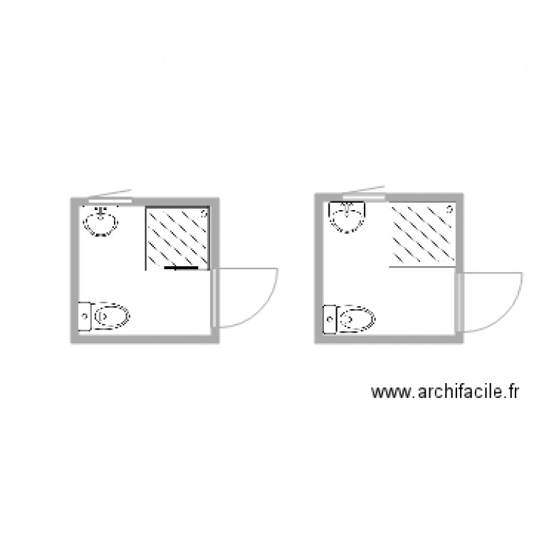 Desbourbe plan sdb. Plan de 0 pièce et 0 m2