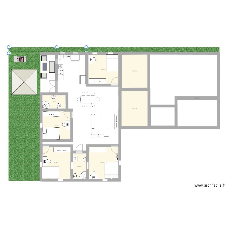 projet construction. Plan de 0 pièce et 0 m2