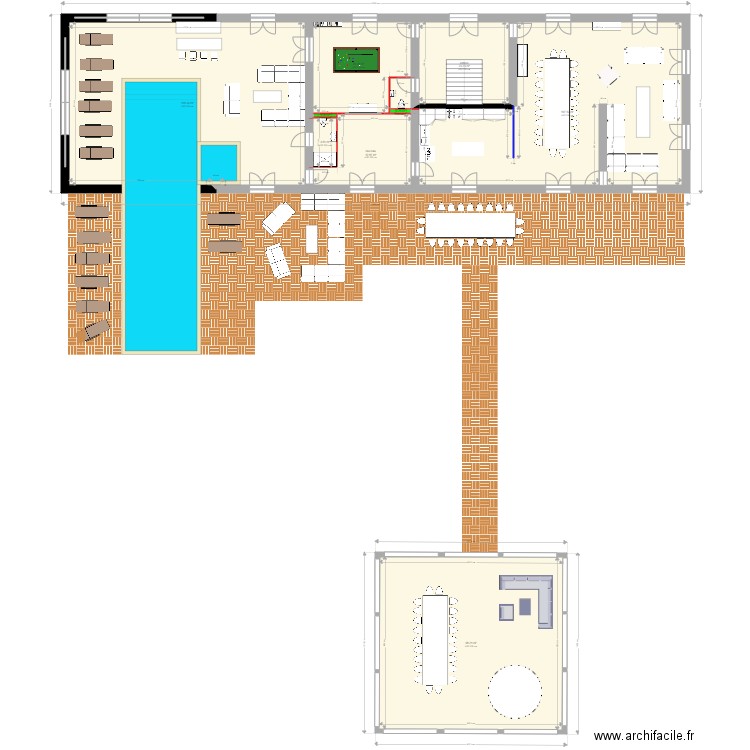 RDC gite moulin. Plan de 0 pièce et 0 m2