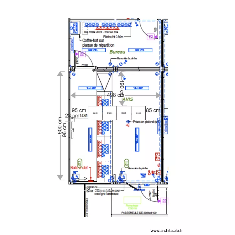 Nantes Gare V1. Plan de 