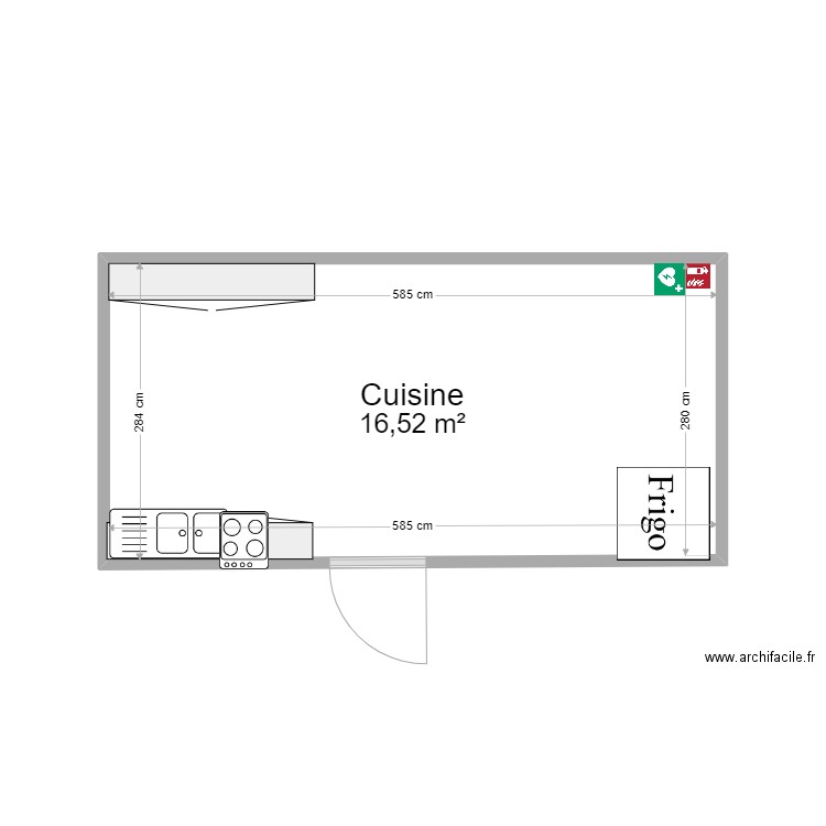 PANIER-cuisine. Plan de 0 pièce et 0 m2