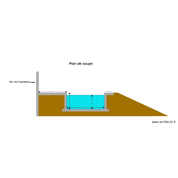 Plan de coupe piscine 30 10 2020. Plan de 0 pièce et 0 m2