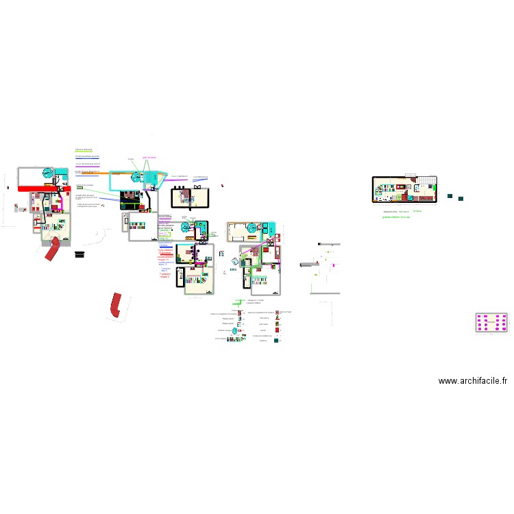 local production glace  . Plan de 41 pièces et 252 m2