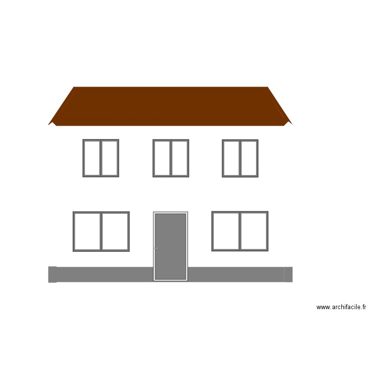 FACADE. Plan de 0 pièce et 0 m2