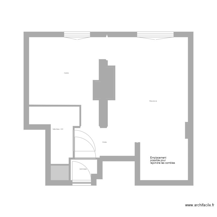 Gendry niv 1. Plan de 8 pièces et 29 m2