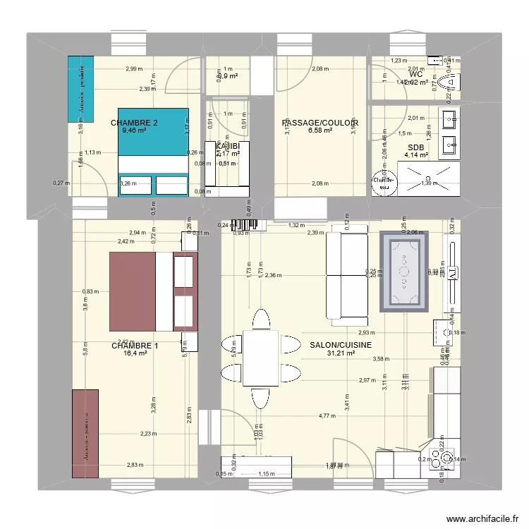 le rousset. Plan de 8 et 73 m² le rousset. Plan de 8 et 73 m²
