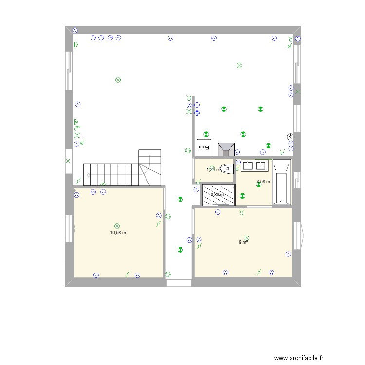 maison. Plan de 0 pièce et 0 m2
