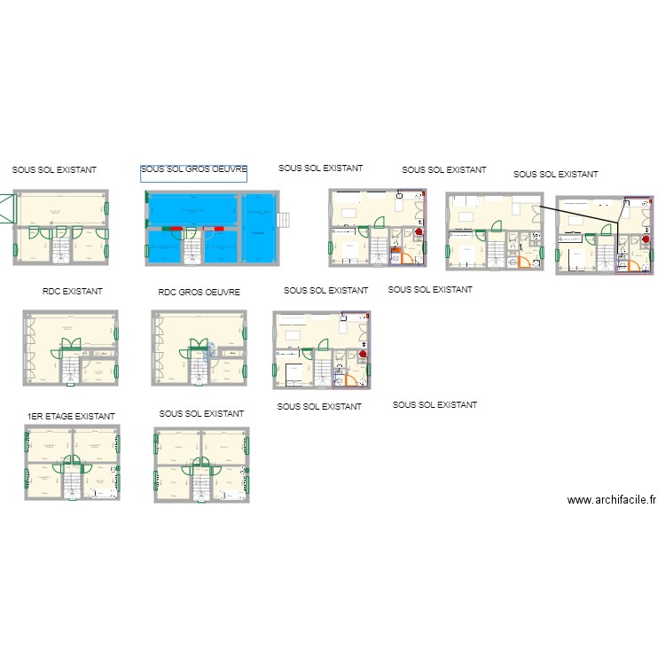 MORSANG RENOVATION. Plan de 0 pièce et 0 m2