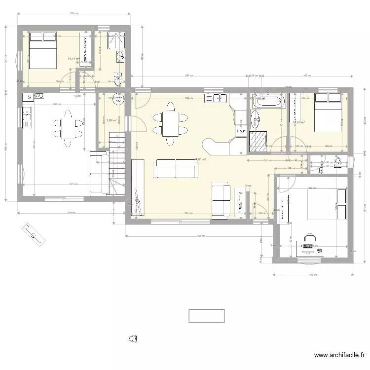 am&eacute;nagement maison7b. Plan de 