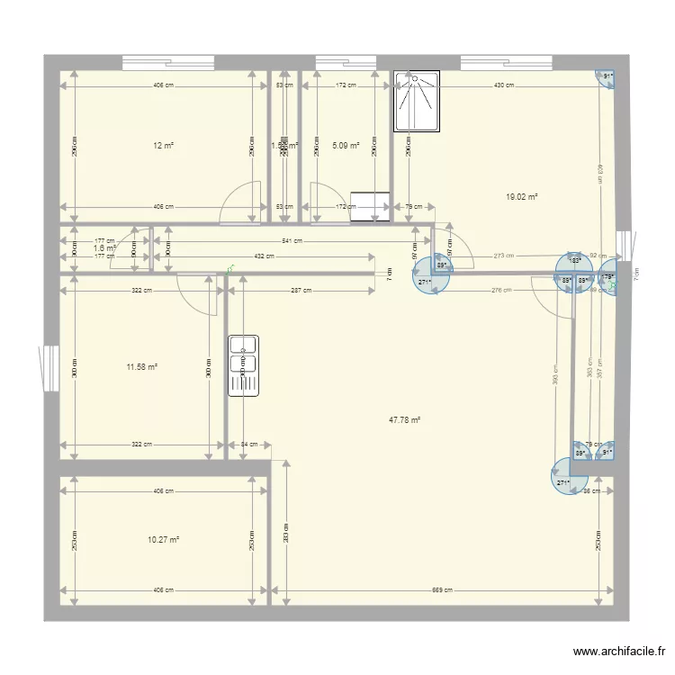 maison avec extension. Plan de maison avec extension. Plan de