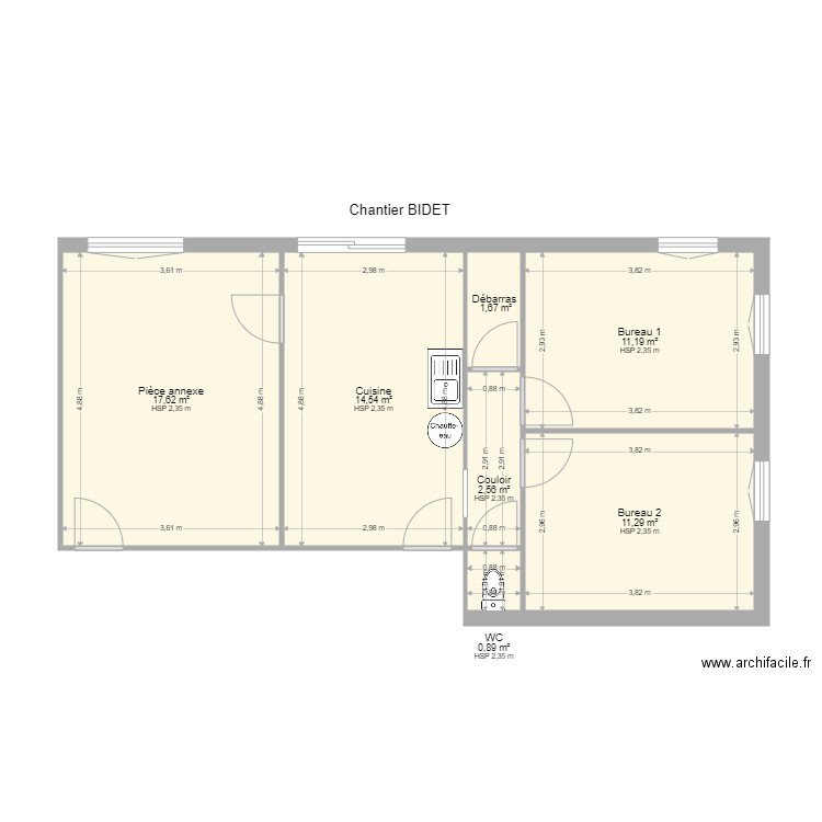 BIDET. Plan de 0 pièce et 0 m2