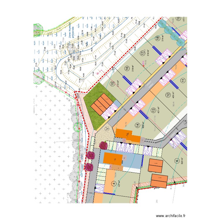 Bazoge en Pailler - Les Mottais PSLA. Plan de 0 pièce et 0 m2
