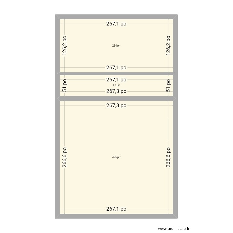 Plan Lucas. Plan de 3 pièces et 77 m2