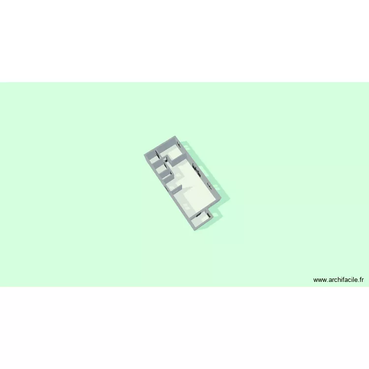 Plan maison 1. Plan de 5  et 70 m²