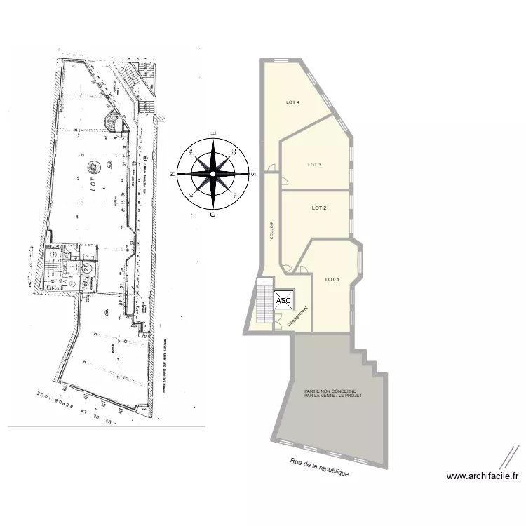 Plan Avignon Projections Colocation. Plan de 