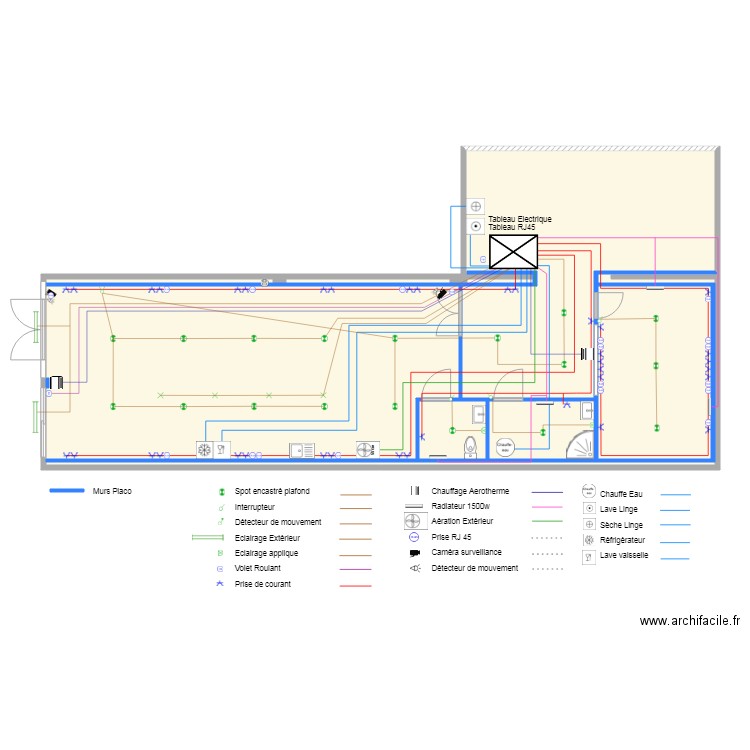 Plan Electrique 2. Plan de 0 pièce et 0 m2