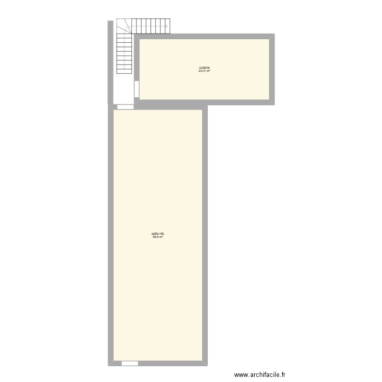 Mariinsky RDC . Plan de 2 pièces et 88 m2