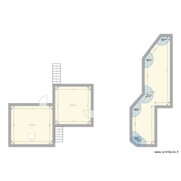 Nghim. Plan de 24 pièces et 428 m2