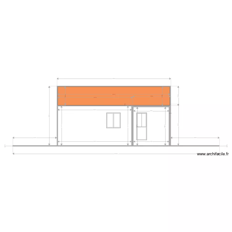 garage façade arriere . Plan de garage façade arriere . Plan de