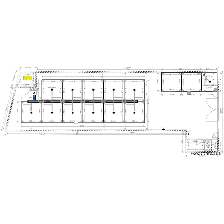 PLAN CREQUI IMPLANTATION EVACUATION EAU. Plan de 0 pièce et 0 m2