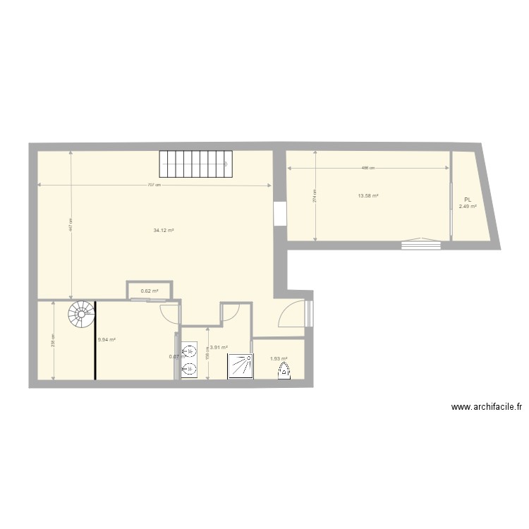 Croix rousse vide . Plan de 0 pièce et 0 m2