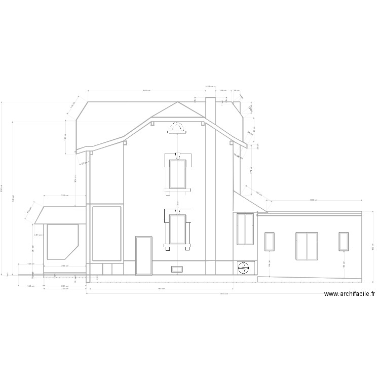 OasisEstProjet_ITI. Plan de 40 pièces et 133 m2