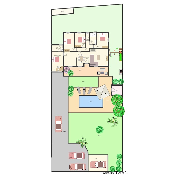 DIGNE. Plan de 19 pièces et 738 m2