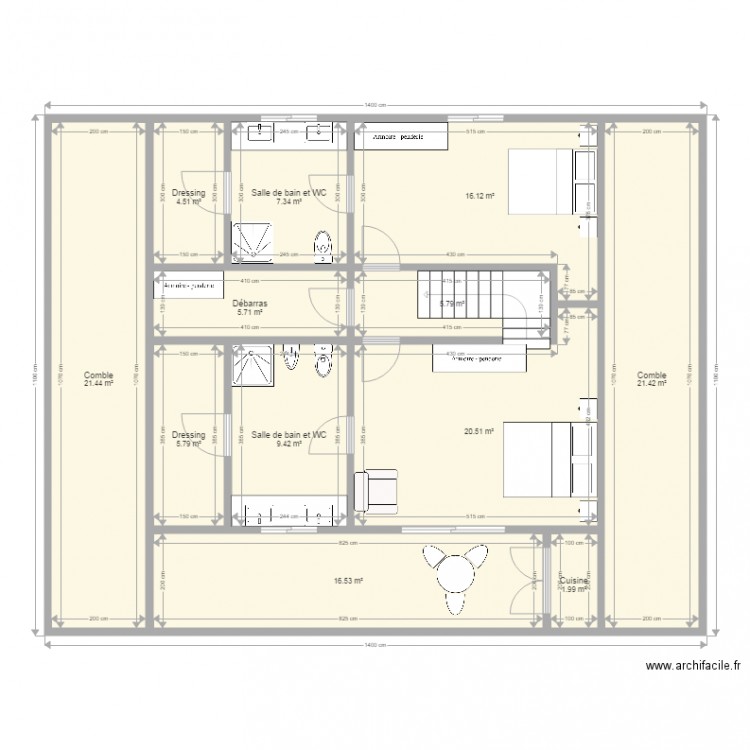Maison Mangily étage 25 septembre 2017. Plan de 0 pièce et 0 m2