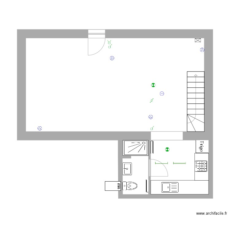 Chatiere 1. Plan de 0 pièce et 0 m2