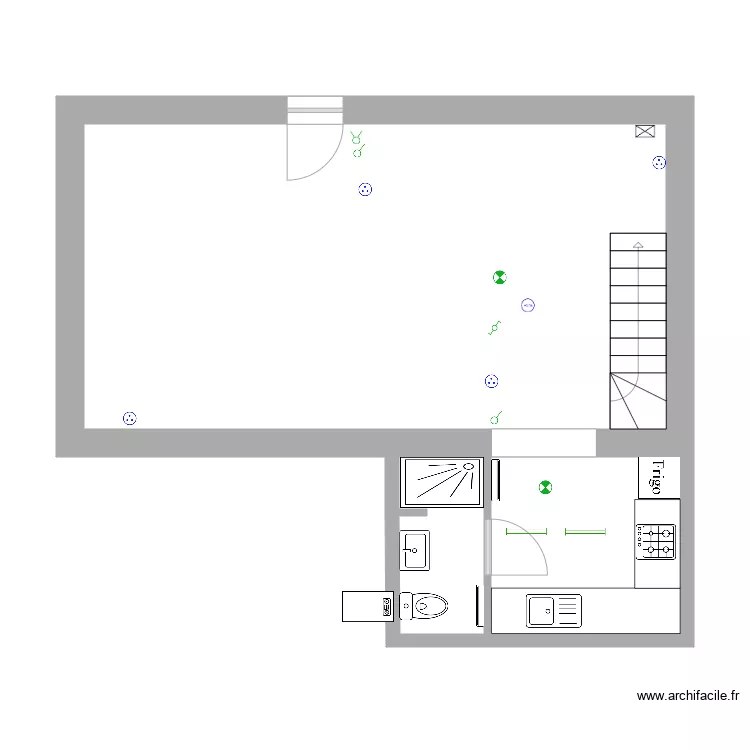 Chatiere 1. Plan de Chatiere 1. Plan de