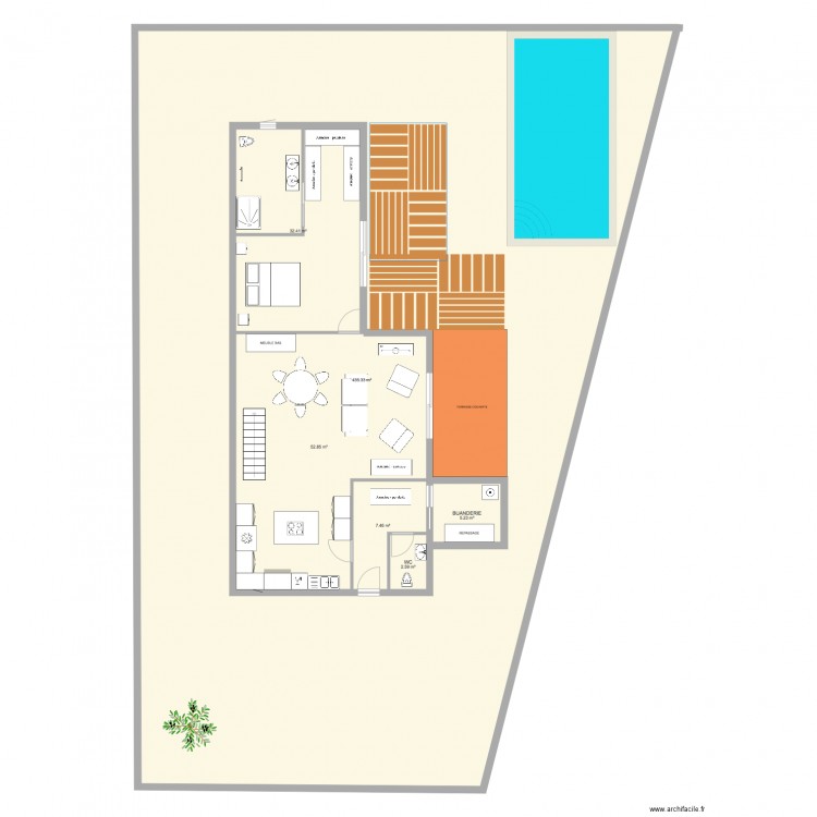 CACELA RDC. Plan de 0 pièce et 0 m2