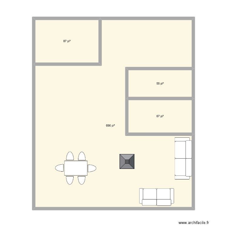 hemmingford 2. Plan de 4 pièces et 84 m2