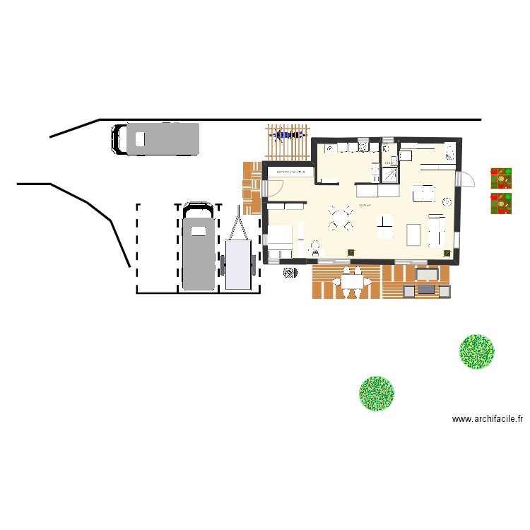 Smu chalet avant demolition . Plan de 9 pièces et 205 m2